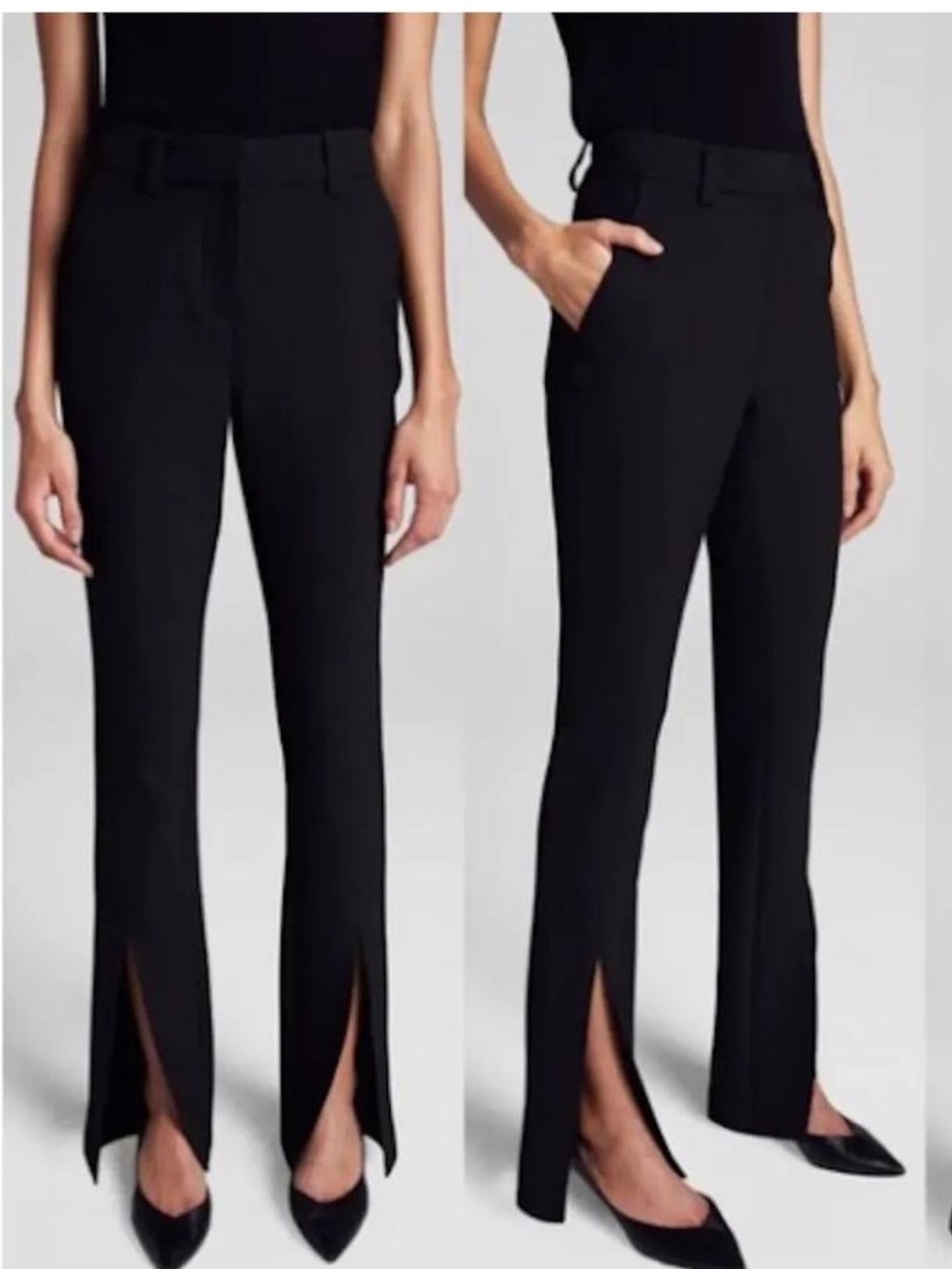 A.L.C Split Front Conway Pants - Black Size 4